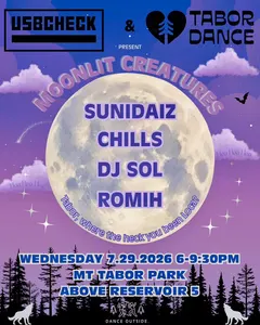 Flyer for USBCHECK x Tabor Dance