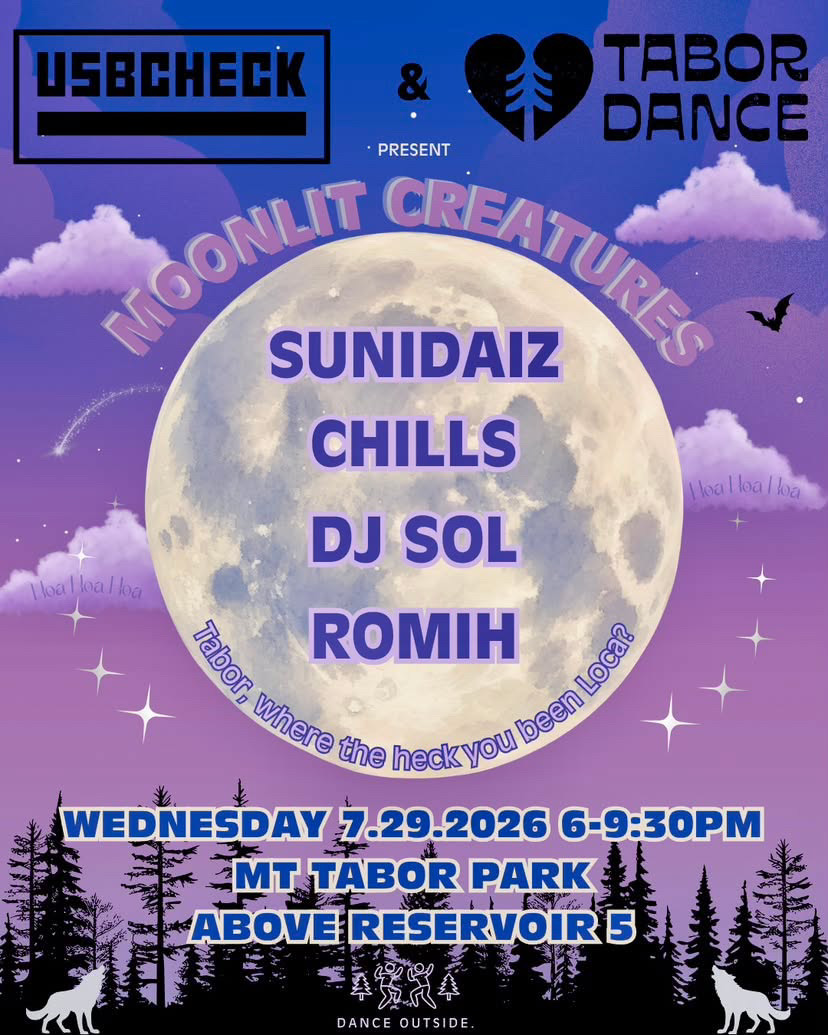 Flyer for USBCHECK x Tabor Dance