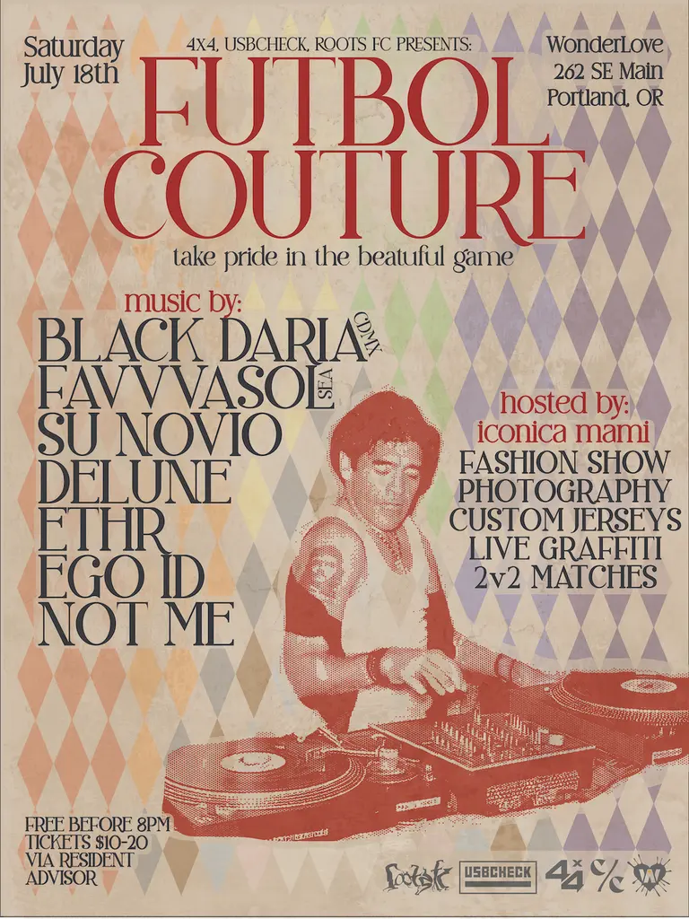 Flyer for Futbol Couture