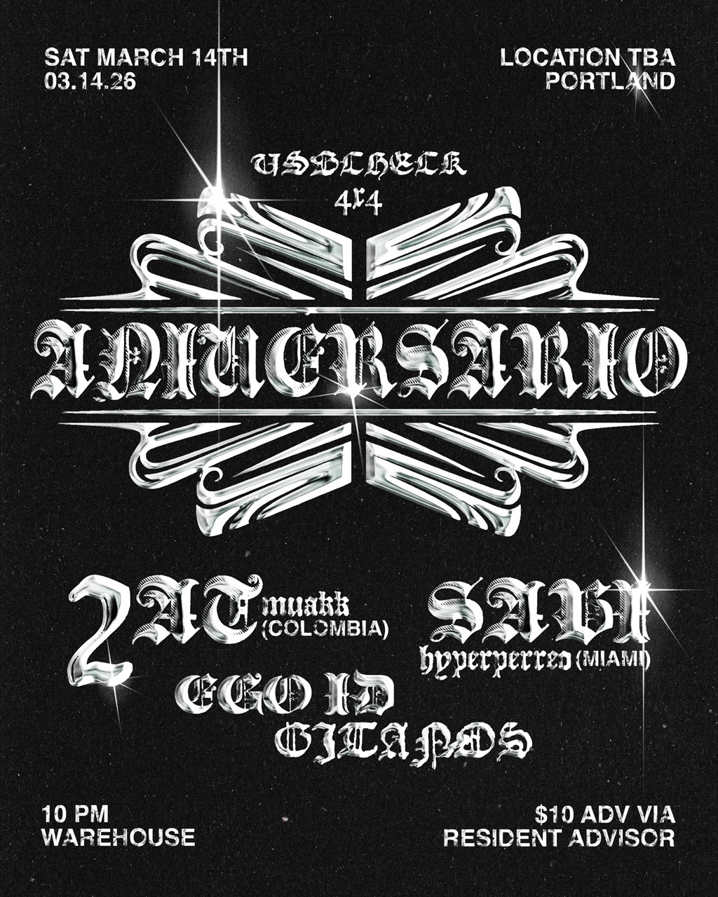 Flyer for Aniversario