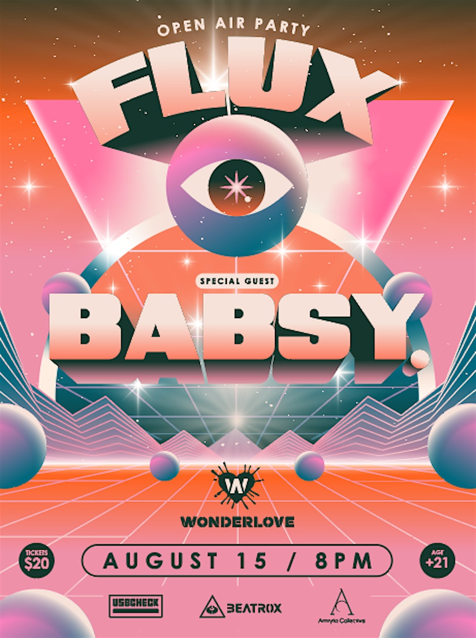 Flyer for FLUX: Open Air Party
