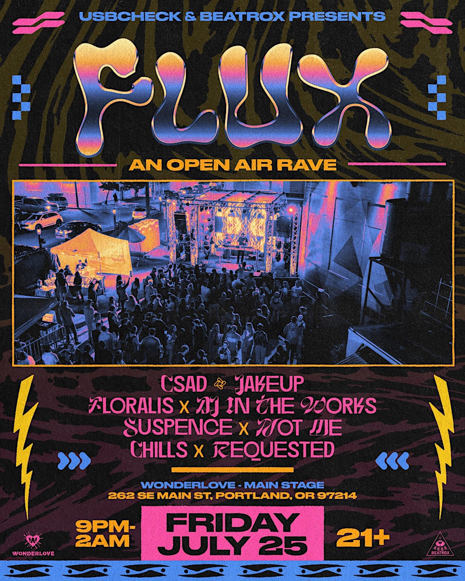 Flyer for FLUX: Open Air Party