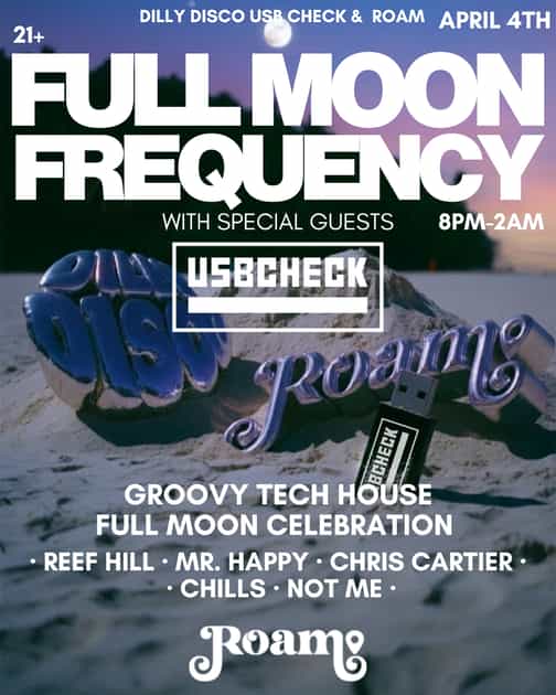Flyer for Full Moon Frequency