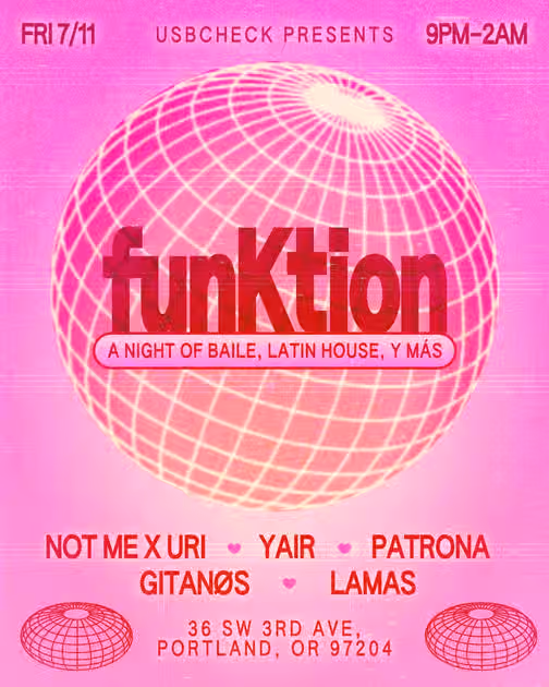 Flyer for funKtion (Jul 2025)