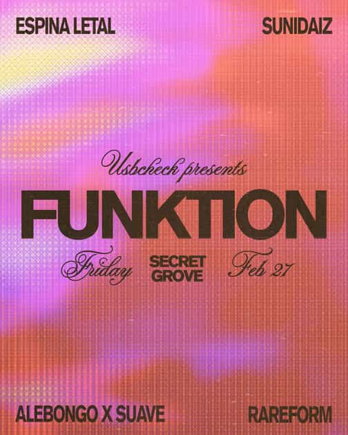 Flyer for funKtion (Feb 2026)