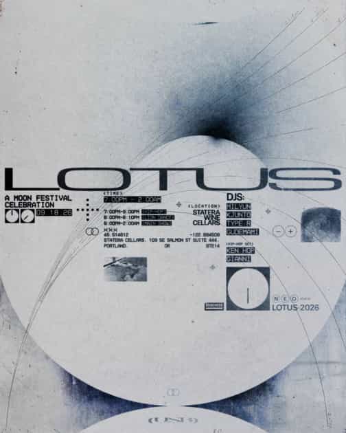 Flyer for LOTUS: Moon Festival