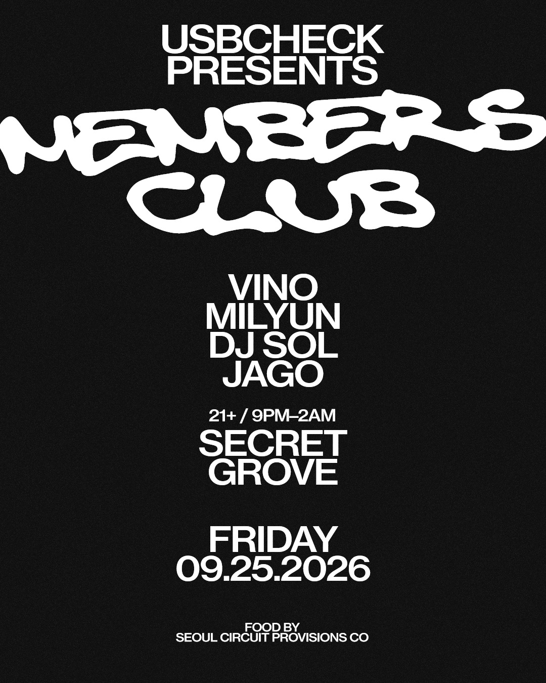Flyer for Members Club