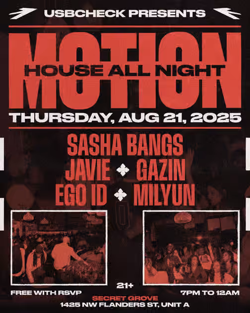 Flyer for MOTION (Aug 2025)